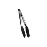Jet'S Home Sunum Maşası Barbekü Maşası Mangal Maşa Silikon Salata Maşası Siyah 25 Cm
