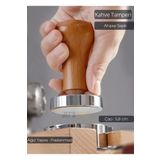 Jet’s Home Tamper Ahşap Saplı Paslanmaz Tabanlı Kahve Tamperi 58 mm