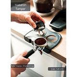 Jet's Home Tamper Makaron Paslanmaz Çelik Kahve Tamperi 58 Mm Siyah