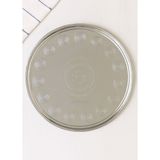 Jet's Home Yemek Tepsisi Çelik Yer Sofrası 75,5 cm Paslanmaz Sunum Sinisi No:80 - Gümüş