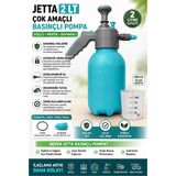 Jetta 2 Lt Basınçlı El Pompası | 100 cc Ölçü Kabı | Çok Amaçlı Basınçlı Sprey Pompası | Dayanıklı Sert Plastik