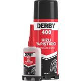Jettedarik -Derby 400 Hızlı Yapıştırıcı Aktivatörlü Set 400 ml + 90 gr - Ahşap Metal Plastik Mdf Yapıştırıcı