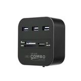 jetucuzal Concord C-847 3 Port USB Çoğaltıcı Hub USB 2.0 SD TF 60Cm Kablo Tak Çalıştır