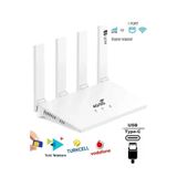 jetucuzal DataForce 4G 5G Sim Kartlı 4 Anten 1 PORT RJ45 Taşınabilir Router Wifi 6 Modem Cpf906