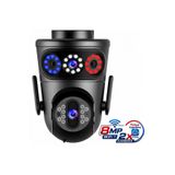 jetucuzal Mario 8MP 2 Kamera PTZ WiFi IP 4X Zoom Hareket Takipli Renkli Gece Görüşlü MPIA