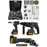 JetVolt 21V 2.0Ah 3 Lü Set Şarjlı Matkap Hilti 2-26mm 450Nm Torklu Vidalama Somun Sıkma Şarjlı Taşla