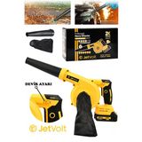JetVolt 21v Şarjlı Kompresör Hava Üfleme Makinesi - Sarı