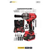 Jetvolt 21V Şarjlı Torklu Matkap 800 Nm Somun Sıkma Sökme - Kırmızı