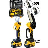 JetVolt 2'Li Set 18V 1.5Ah Çift Akülü Çelik Şanzıman Şarjlı Dal Budama & Testeresi - Sarı