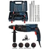 JetVolt 850w Metal Şanzıman Darbeli Matkap Kırıcı Delici Hilti 2-28mm - Mavi