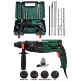 JetVolt 850w Metal Şanzıman Darbeli Matkap Kırıcı Delici Hilti 2-28mm - Yeşil