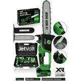 Jetvolt Çift Akülü Testere Ağaç Odun Dal Kesme Motoru - Yeşil