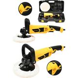 Jetvolt Devir Ayarlı Polisaj Makinesi 6 Kademeli Pasta Cila Kiti 1300 Watt 180 Mm - Sarı