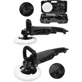 JetVolt Devir Ayarlı Polisaj Makinesi 6 Kademeli Pasta Cila Kiti 1300 Watt 180 Mm - Siyah
