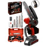 JetVolt Profesonel Metal Dişli 18v 1.5ah Şarjlı Dal Budama Testeresi - Kırmızı