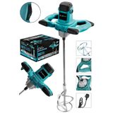 JetVolt Profesyonel 1800W Devir Ayarlı Elektrikli Alçı Boya Ve Harç Karıştırıcı Mikser - Mavi