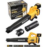 Jetvolt Profesyonel 21 V Çift Akülü Turbo Motor 2800 Rpm Yaprak Hava Üfleme Makinesi - SARI