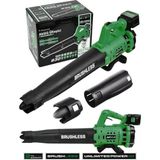 Jetvolt Profesyonel 21 V Çift Akülü Turbo Motor 2800 Rpm Yaprak Hava Üfleme Makinesi - YEŞİL