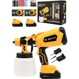 Jetvolt Yüksek Basınçlı Çift Akülü Sprey Boya Püskürtme Tabancası - Sarı - 0,2 mm