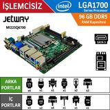 Jetway MI225Q6702 Q670E Ddr5 Tpm2.0 1700 Pin Endüstriyel Mini