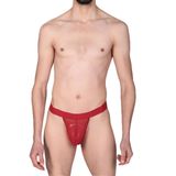Jeu Jeu Erkek Tül Sheer Tanga Slip
