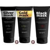 Jeunesse Soyulabilir Gold+Black+Silver Yüz Maskesi 150 ml x 3 Adet