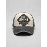 Jewel Shine Model Eskitme Beyzbol Şapkası, Lacivert Beyaz Bordo Renk, Vintage Yıpranmış Görünümlü, Pamuklu, Hat, Cap, Şapka (Siyah, Standart)