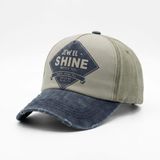 Jewel Shine Model Eskitme Beyzbol Şapkası, Lacivert Beyaz Bordo Renk, Vintage Yıpranmış Görünümlü, Pamuklu, Hat, Cap, Şapka (Yeşil, Standart)
