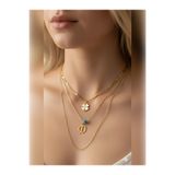 Jewerly Kadın Gold Harmony Kombin Üçlü D Harfli kolye