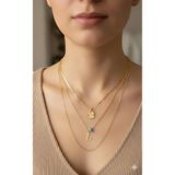 Jewerly Kadın Gold Harmony Kombin Üçlü L Harfli kolye