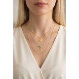 Jewerly Kadın Gold Harmony kombin üçlü S harfli kolye