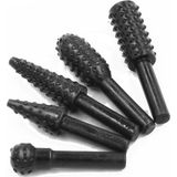 Jewval Hss 5 adet 1/4 '' 6mm Shank Matkap Ucu Set Ağaç Oyma Törpü İşle Yüksek Hızlı matkap Uçl