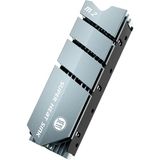 JEYI FinsCold M.2 NVMe M.2 SATA SSD'ler için FinsCold Alüminyum Soğutucu, Siyah Renk, Uzun Süreli Performans