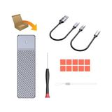 Jeyı Thunderate M.2 (Pcıe) Nvme ve M.2(Ngff) Sata SSD To USB 3.2 Gen2 Çevirici Dönüştürücü Adaptör Harici Taşınabilir SSD Muhafaza Kutusu - Option-1
