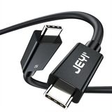 JEYI Thunderbolt 5 USB-C Kablo, 120Gbps Veri Aktarımı, 240W PD 3.1 Hızlı Şarj, 8K/60Hz Görüntü Desteği, Esnek TPE Yapı