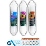 Jf Jammy Fılter Coconut Bazlı Kapalı Kasa Su Arıtma Filtresi 3'lü Inlıne Set