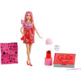 JFY68 Barbie Party Unboxed Glam Party Serisi - Kırmızı Elbiseli - Renkli