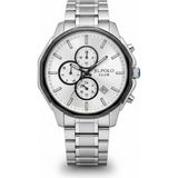 Jg. Polo Club Erkek Kol Saati Gümüş Renk, Beyaz Kadran - Şık Metal Kordon, 2 Yıl Garantili - 41 mm - 45 mm