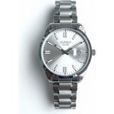Jg. Polo Club Erkek Kol Saati Gümüş Renk, Gümüş Kadran - Şık Metal Kordon, 2 Yıl Garantili - 41 mm - 45 mm