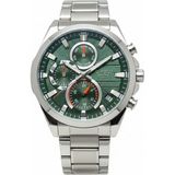 Jg. Polo Club Erkek Kol Saati Gümüş Renk, Yeşil Kadran - Şık Metal Kordon, 2 Yıl Garantili - 41 mm - 45 mm