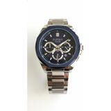Jg. Polo Club Erkek Kol Saati Gümüş ve Mavi Renk, Mavi Kadran - Şık Metal Kordon, 2 Yıl Garantili - 41 mm - 45 mm