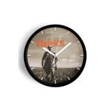 Jhaar Atatürk Temalı Dekoratif Modern Duvar Saati - 25Cm - Önü Camlı Siyah Kasa - Sessiz Mekanizma