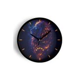 Jhaar Galatasaray Taraftar Temalı Dekoratif Duvar Saati – Modern Tasarım - 35Cm - Önü Camlı Siyah Kasa