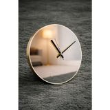 Jhaar Gold Ayna Yüzeyli Metal Modern Duvar Saati 30 Cm - Sessiz Mekanizma
