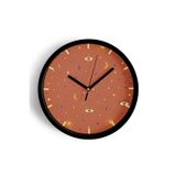 Jhaar Gözcü Gökyüzü Modern Tasarım Duvar Saati - 35Cm - Önü Camlı Siyah Kasa - Sessiz Mekanizma
