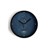 Jhaar Yay Burcu - Burçlar Modern Duvar Saati - 25Cm - Önü Camlı Siyah Kasa - Sessiz Mekanizma