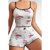 jhena SİYAH ŞERİT DETAYLI İKİ PARÇA KADIN PENYE GECELİK, KADIN SEKSİ PAMUKLU GECELİK beyaz-siyah S/M