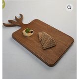 JHT Shop Ahşap Kesme Tahtası, Mutfak Için Ahşap Dekoratif Servis tahtası Peynirli Pizza Ekmeği Için 18*37 cm