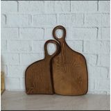 JHT Shop Çift Kesme Tahtası Hediyesi, Gelin Çiftler Için 2 Adet Şarküteri Tahtası 35*18CM 27*14CM