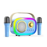 Jhy K5 Mavi 2 Mikrofonlu Bluetooth Bağlantılı Karaoke Hoparlör